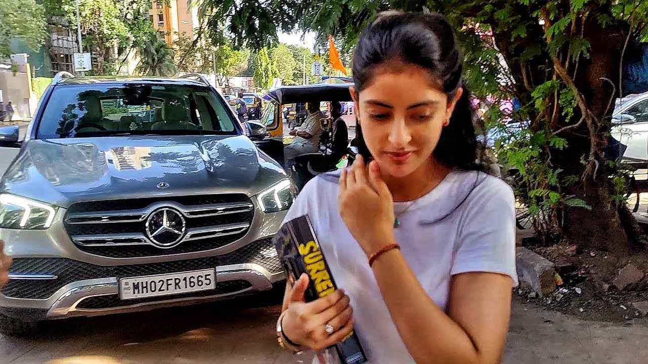 Navya Nanda in Mercedes GLE 300d