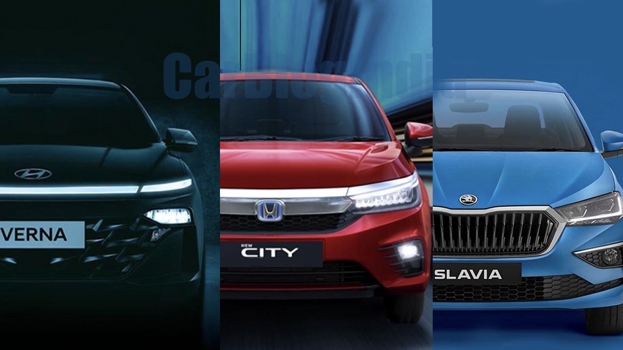 new hyundai verna vs honda city vs skoda slavia