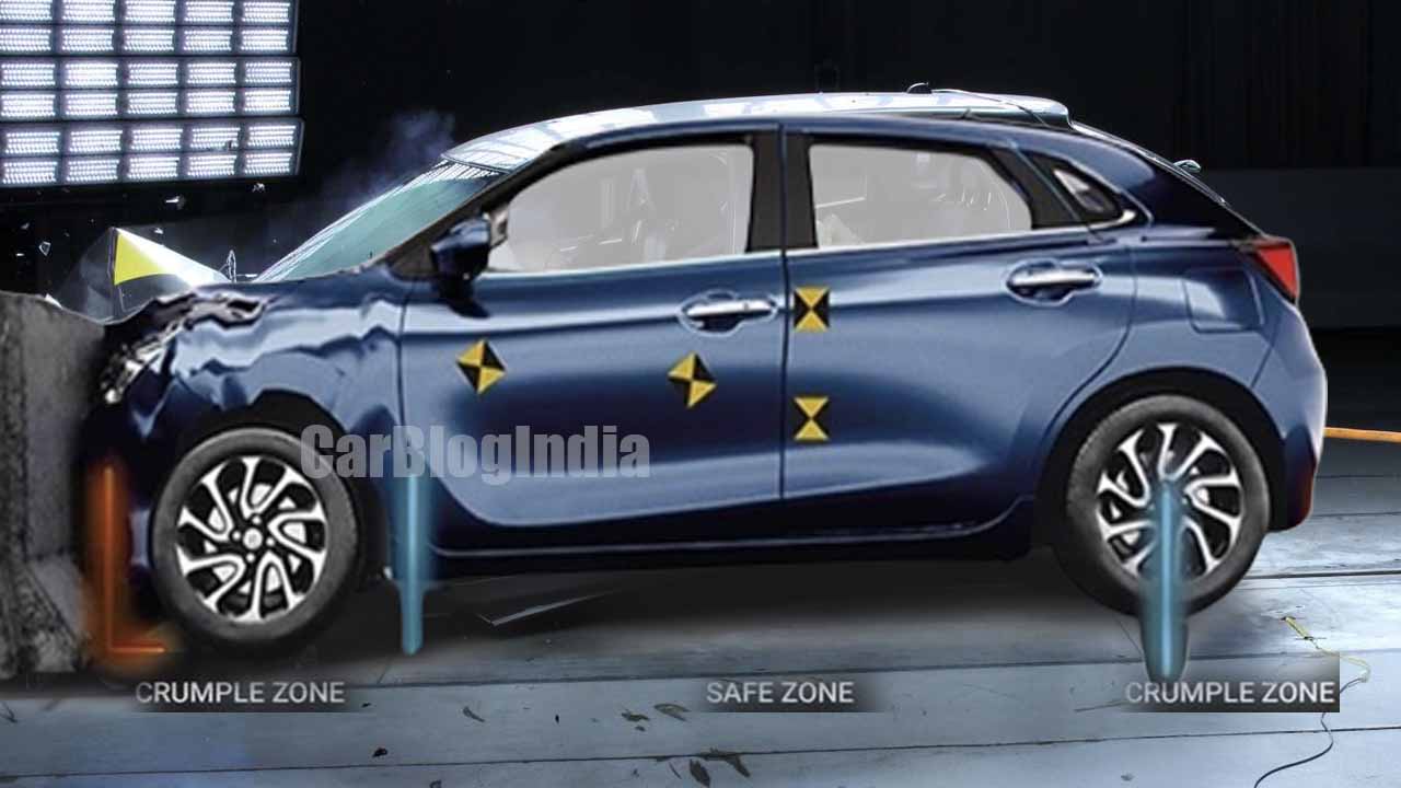 new maruti baleno crumple zone