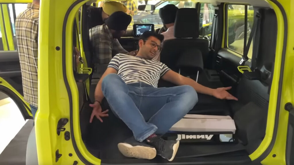 Maruti Suzuki Jimny Boot Space, Rear Seat Leg Room Revealed