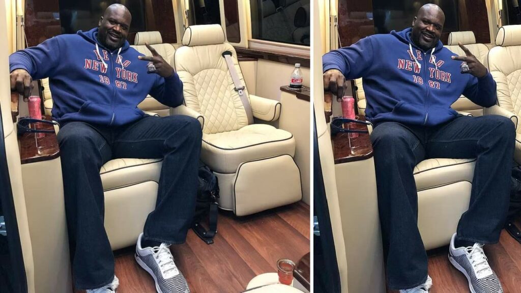 Shaq in His Mercedes Sprinter Van