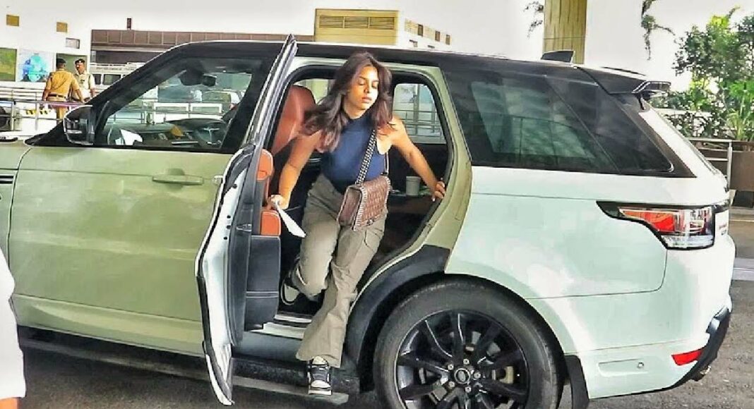 Suhana Khan with Range Rover Sport