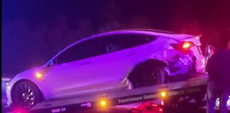 Teenager Hits Tesla Causing Huge Damage