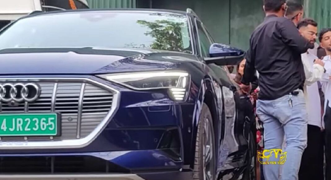 Virat Kohli with Audi e-tron
