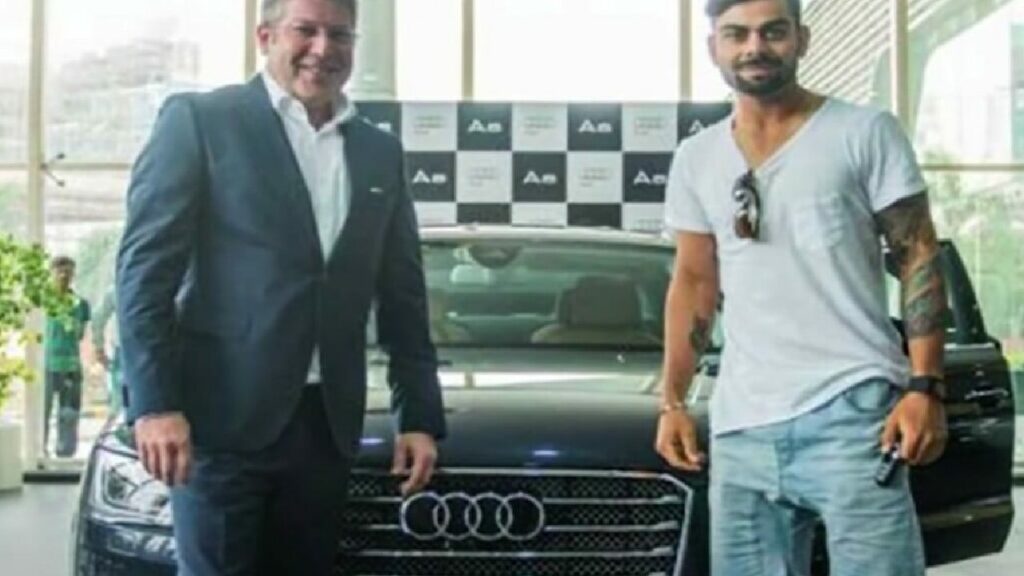 Virat Kohli with His Audi Car