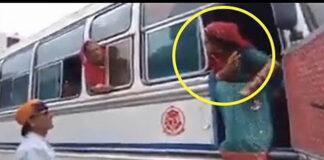 woman bus driver seat-refuses to vacate