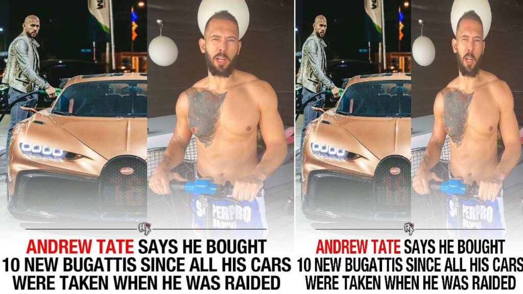 Andrew Tate Buys 10 ‘Bugattis’ to Replace Seized Cars » Car Blog India