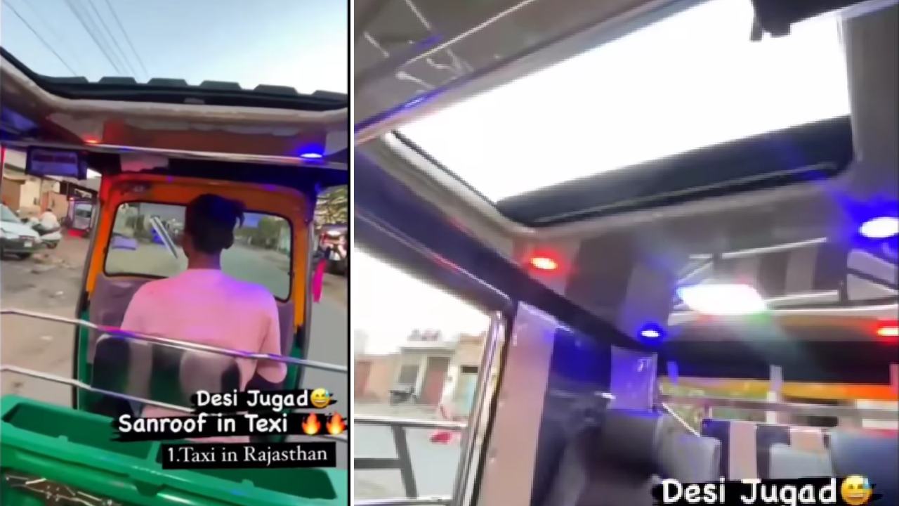 Autorickshaw with Electric Sunroof