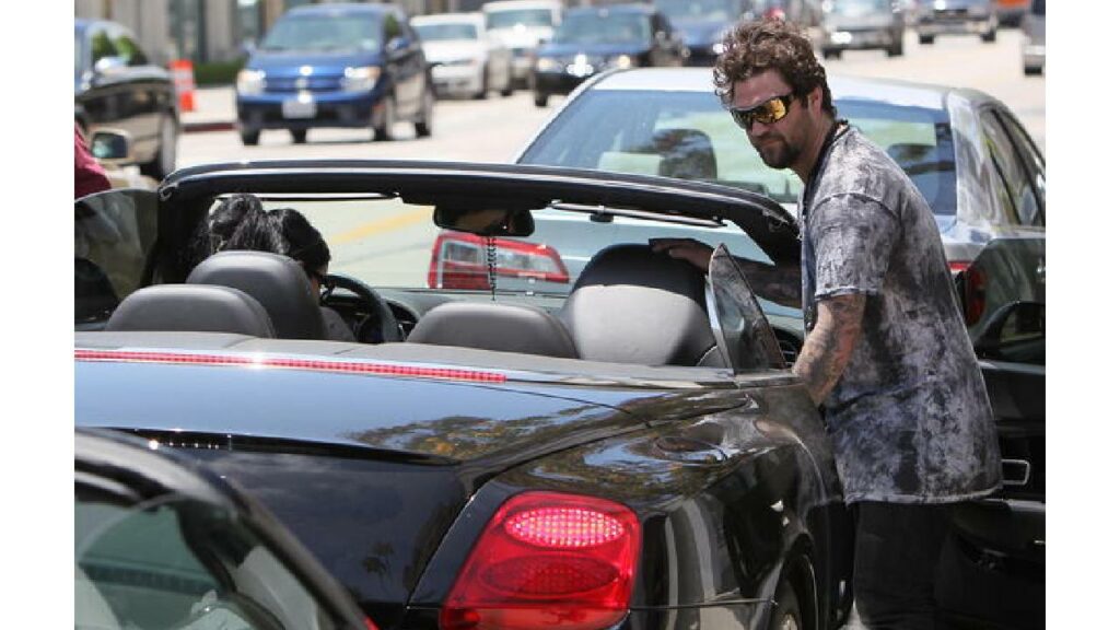 Bam Margera with His Bentley Continental
