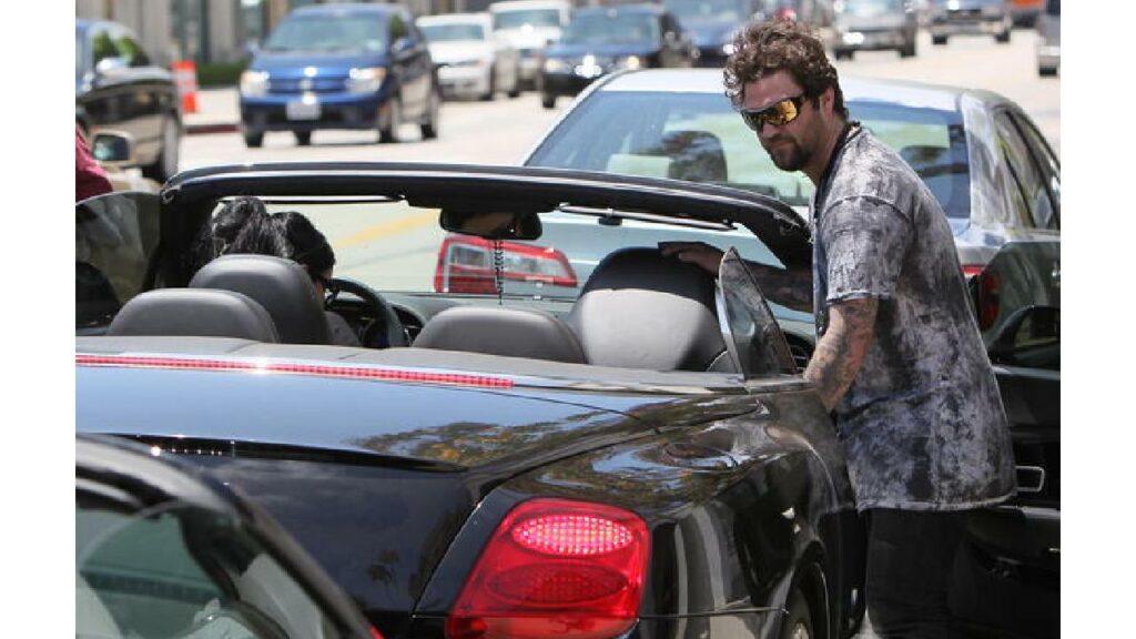 Bam Margera with his Bentley Continental