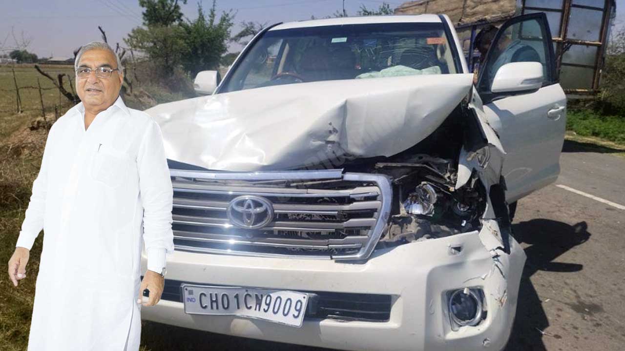 bhupinder singh hooda land cruiser accident