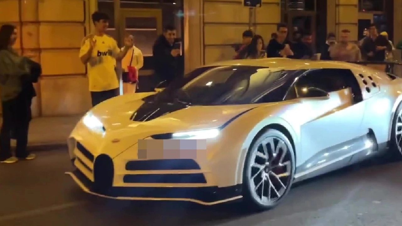 Cristiano Ronaldo Seen in His £8.8million Bugatti Centodieci