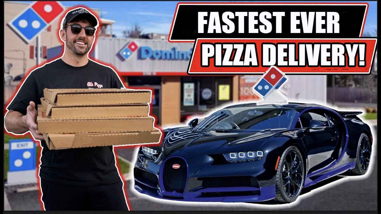 Man Delivers Pizzas in Bugatti Chiron