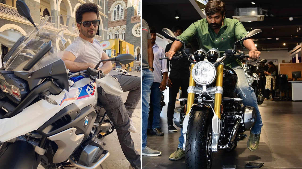 Many Indian Celebs Own Expensive BMW Bikes - Shahid Kapoor To Vijay Sethupathi