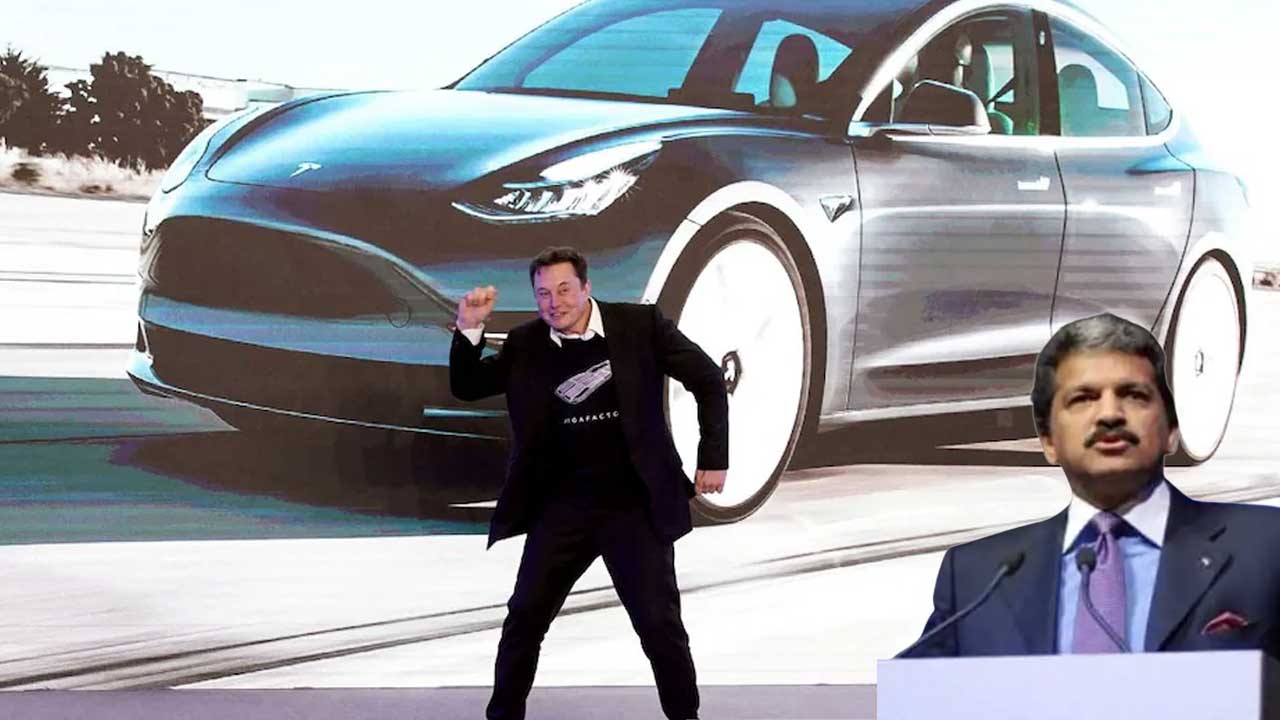 elon musk tesla anand mahindra