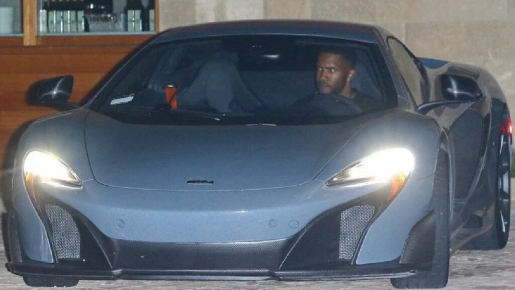 Frank Ocean with his McLaren 675LT