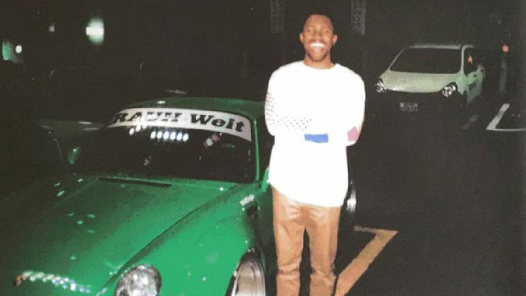 Frank Ocean with His Porsche 911 Gt3 991