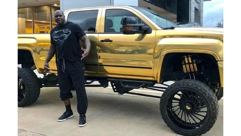 Golden GMC Sierra Denali of Shaq