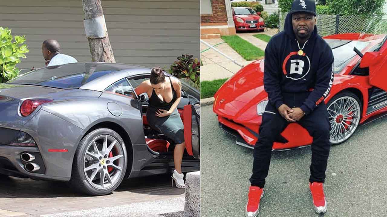 Kim kardashian 50 cent banned ferrari