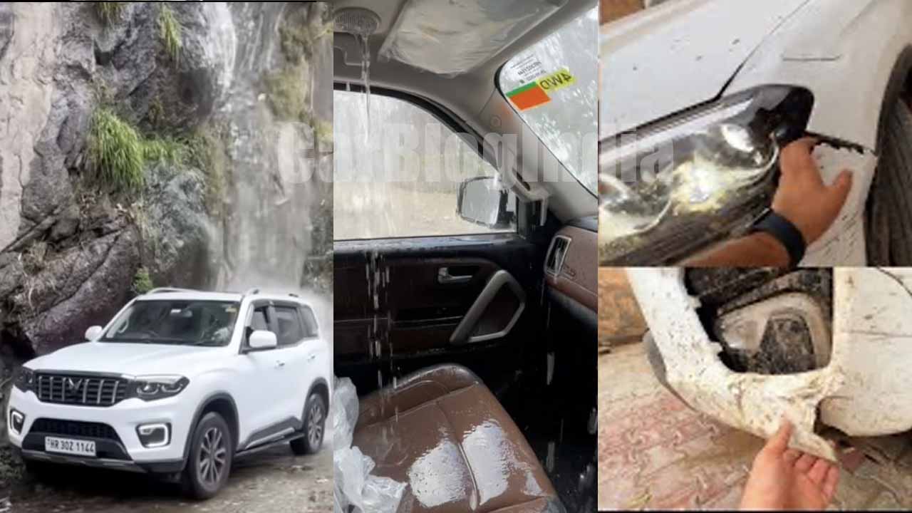 mahindra scorpio n leaking sunroof accident