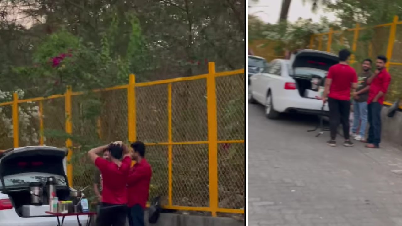 Man Sells Tea in Audi Car