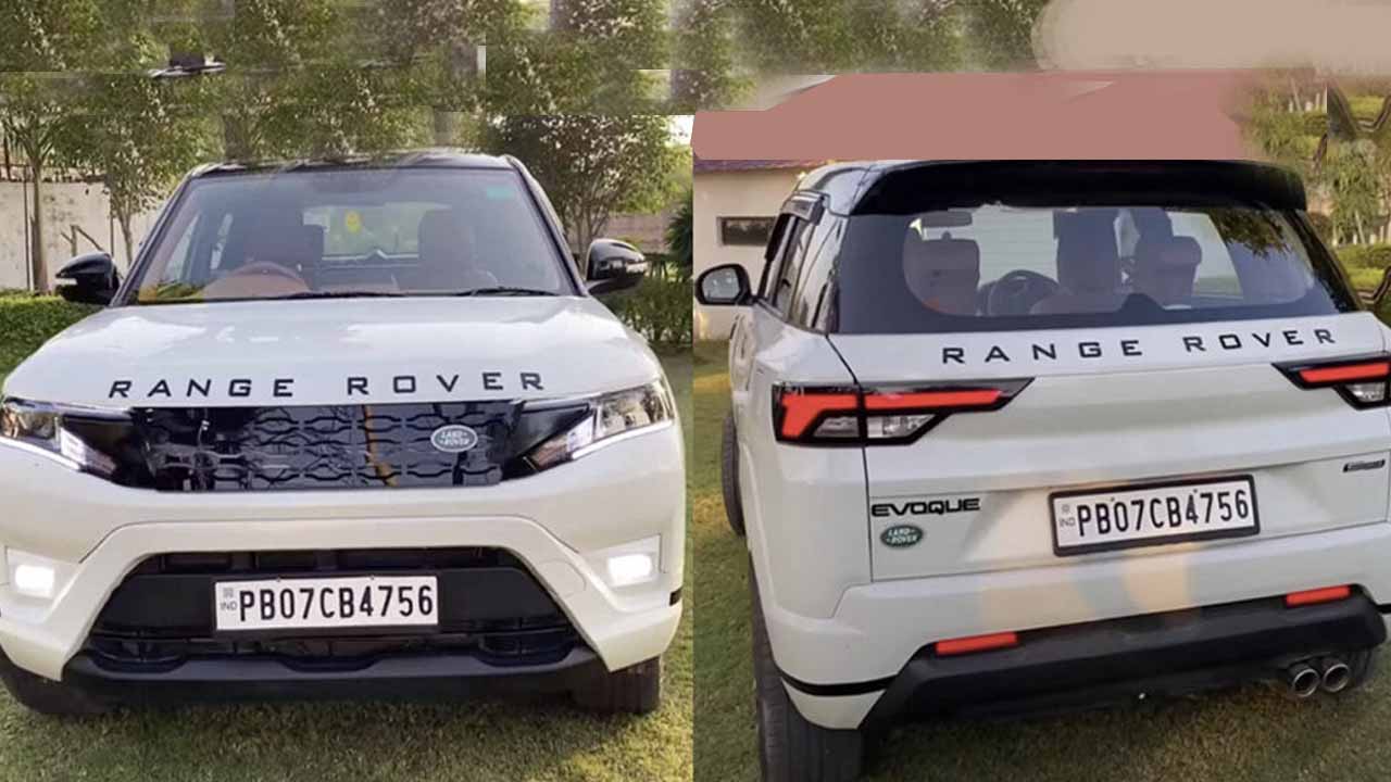 modified maruti brezza range rover evoque