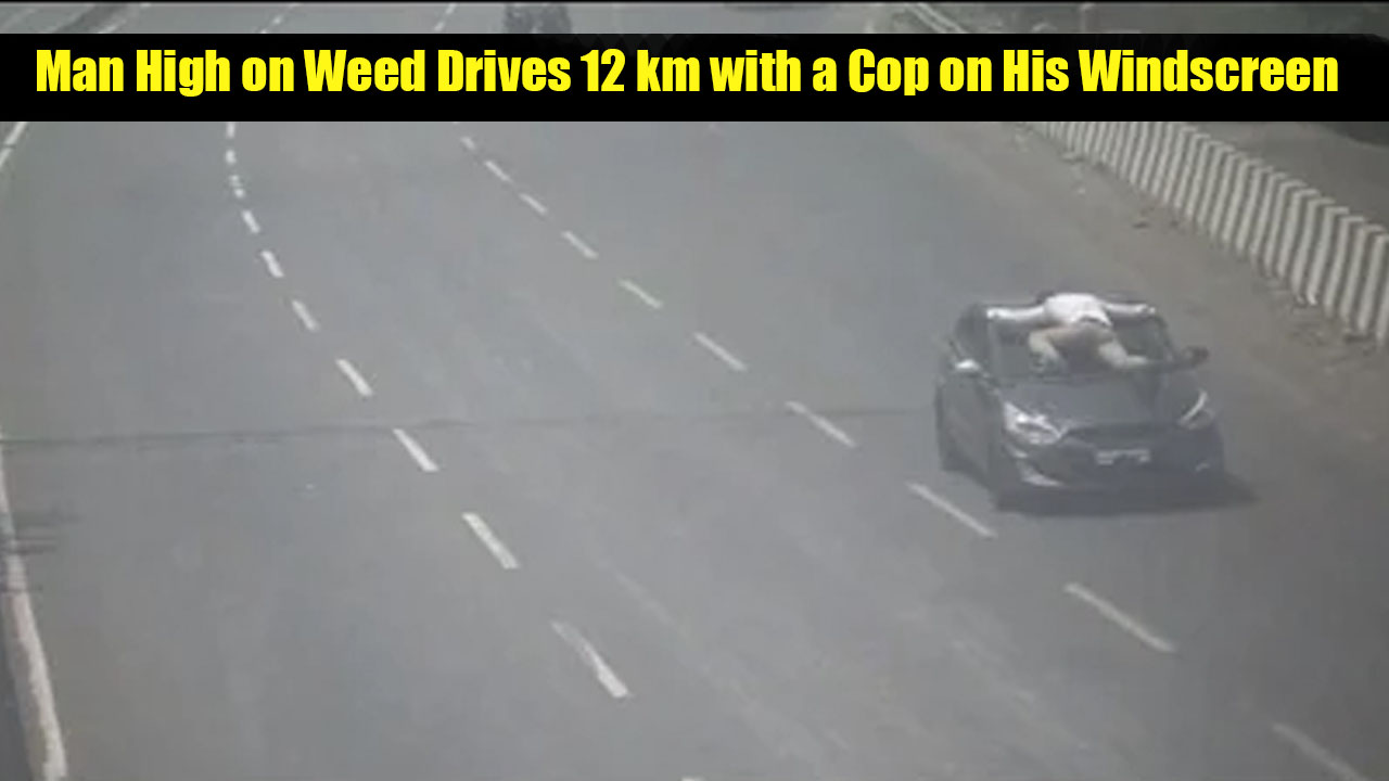 mumbai man high weed cop bonnet