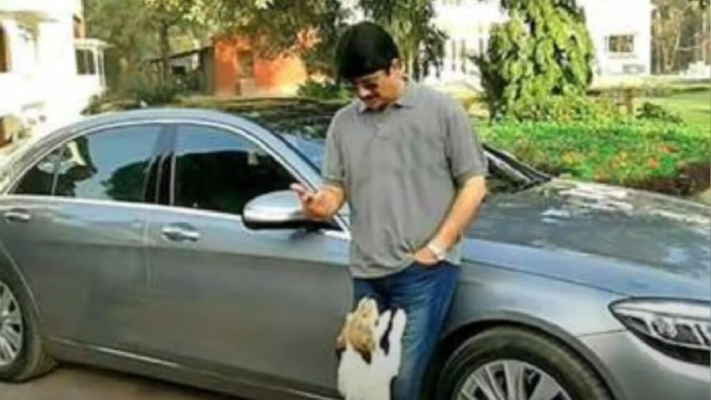 Raja Bhaiya with His Mercedes S class