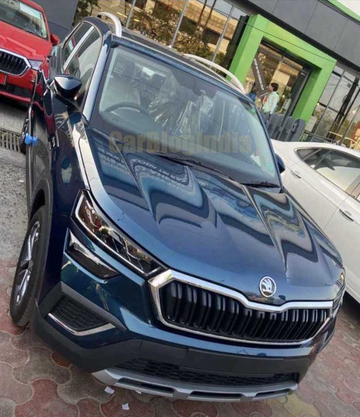 skoda kushaq lava blue paint option