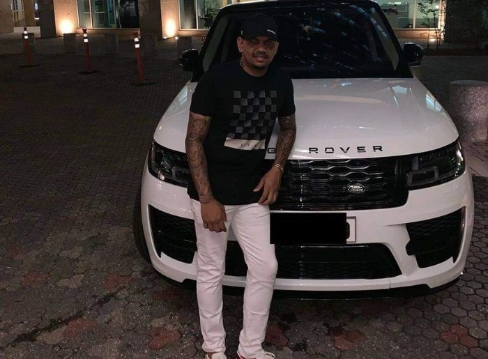 Sunil Narine with Range Rover Sport