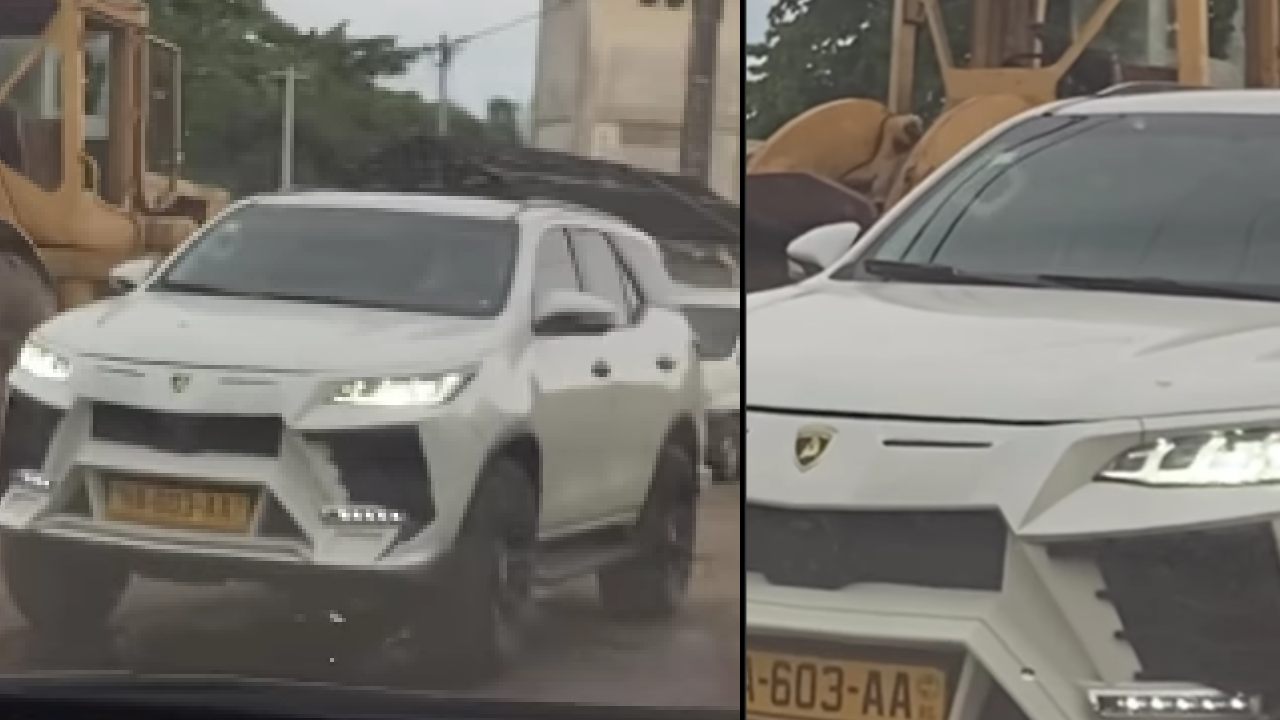 Toyota Fortuner with Lamborghini Urus Kit