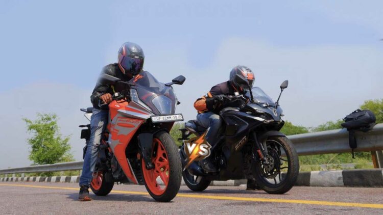 2023 Bajaj Pular RS200 vs KTM RC200 Drag Race