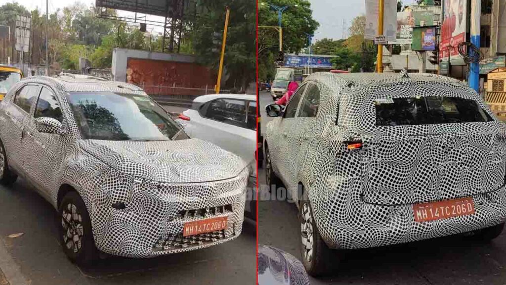 2023 Tata Nexon Facelift front Rear Spy Image Copy