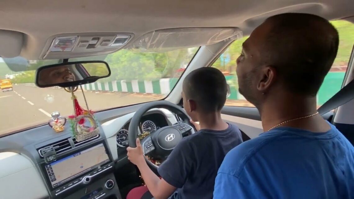 6 Year Old Drives Hyundai Creta on Indian Roads