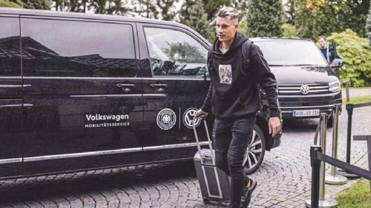 Robin Koch with VW Van