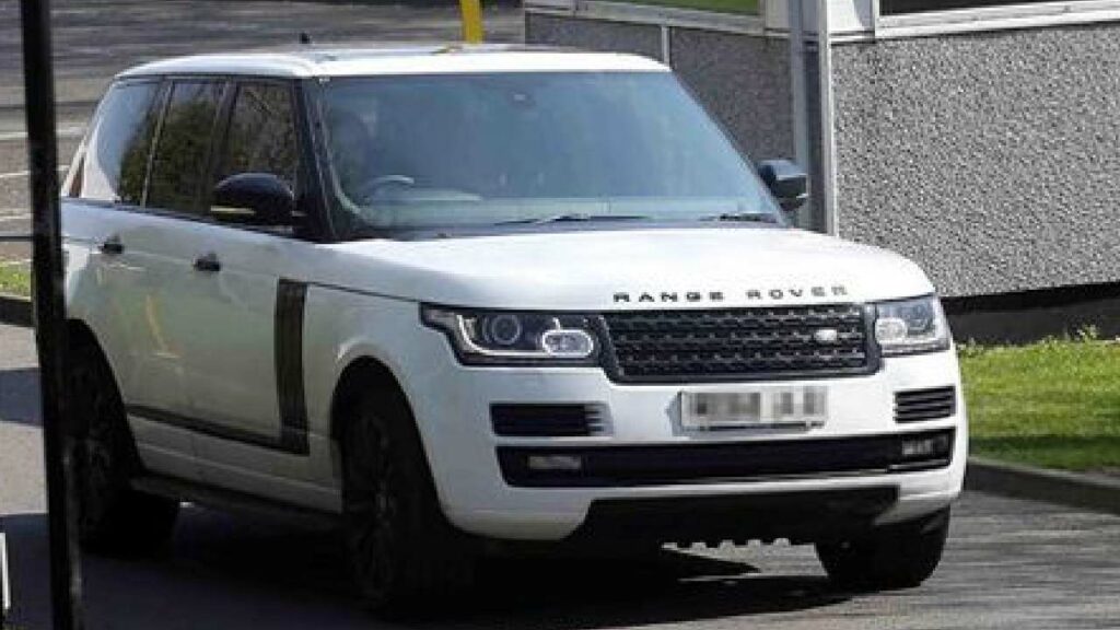Andros Townsend with his Range Rover