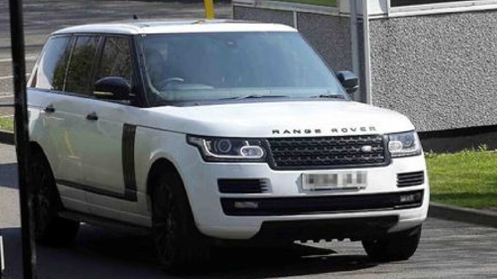 Andros Townsend with His Range Rover