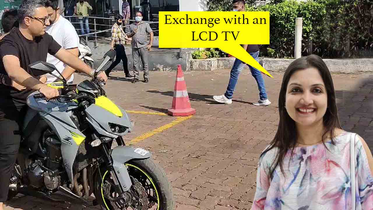 ashneer grover wife bike exchange lcd tv