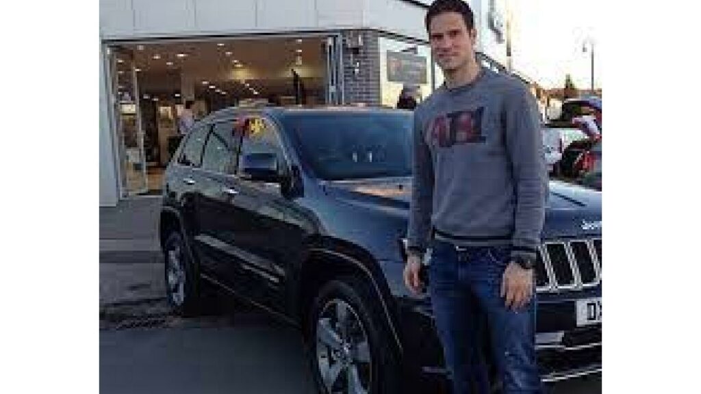Asmir Begovic with his Jeep