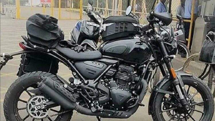 Bajaj triumph Scrambler and Roadster Spied