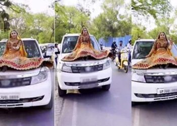 bride tata safari bonnet prayagraj