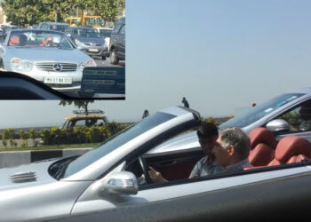 Ratan Tata Spotted Driving Mercedes-Benz SL500