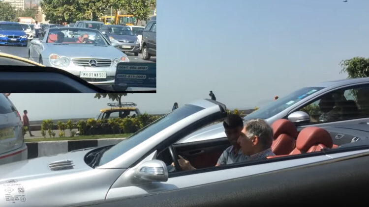 Ratan Tata Spotted Driving Mercedes-Benz SL500