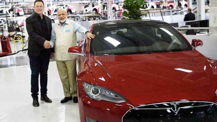 elon musk narendra modi Tesla india factory