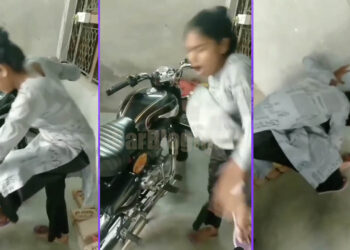 Girl Tries to Kickstart Royal Enfield Bullet