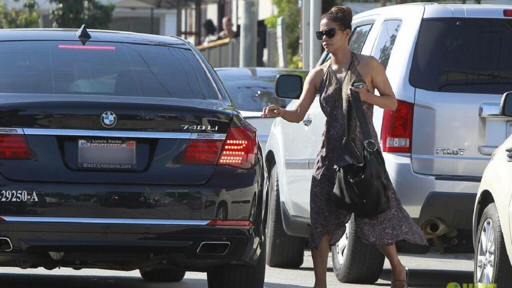 Halle Berry with BMW 740i