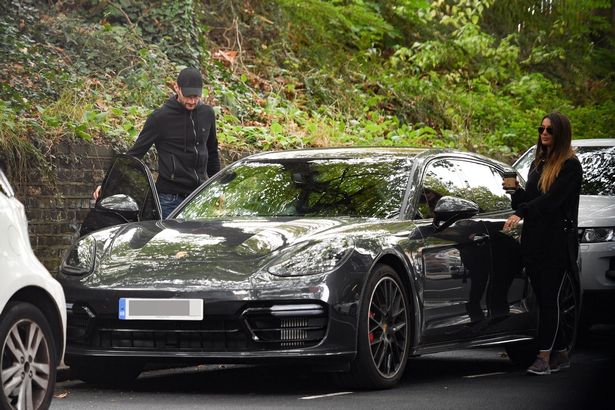 Hugo Lloris with his Porsche