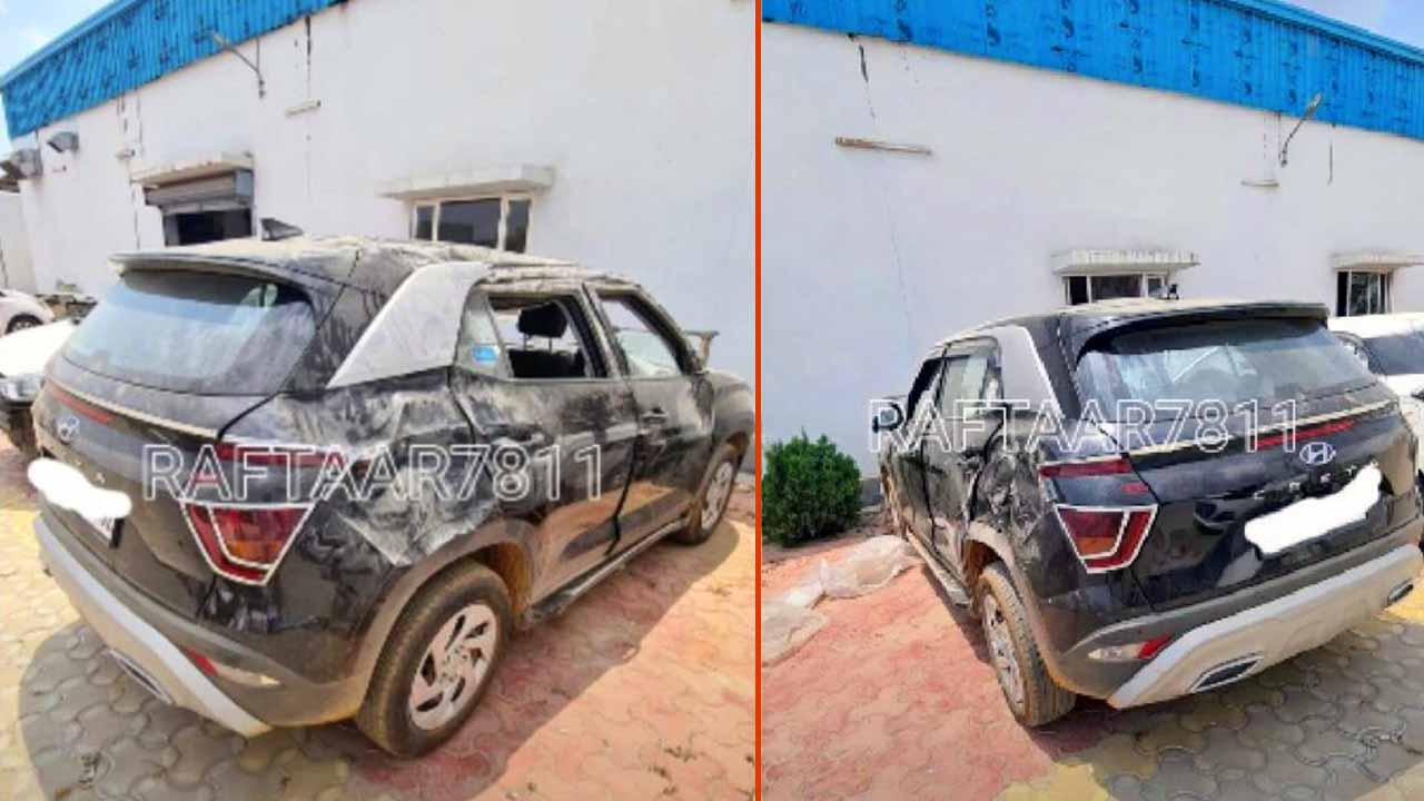 hyundai creta rolls over owner safe