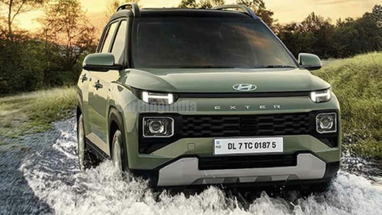 hyundai exter front three quarters