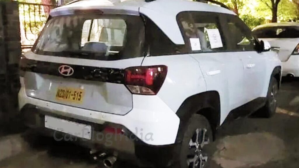 hyundai exter rear three quarters